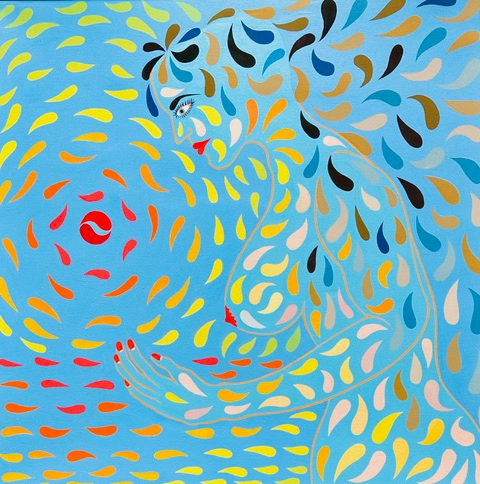 Hermann Josef Kuhna, Aegina IV, Öl auf Leinwand, 1980